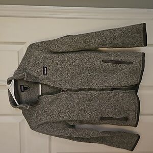 Boys 12 Patagonia Kids Heather Gray Full-Zip Better Sweater